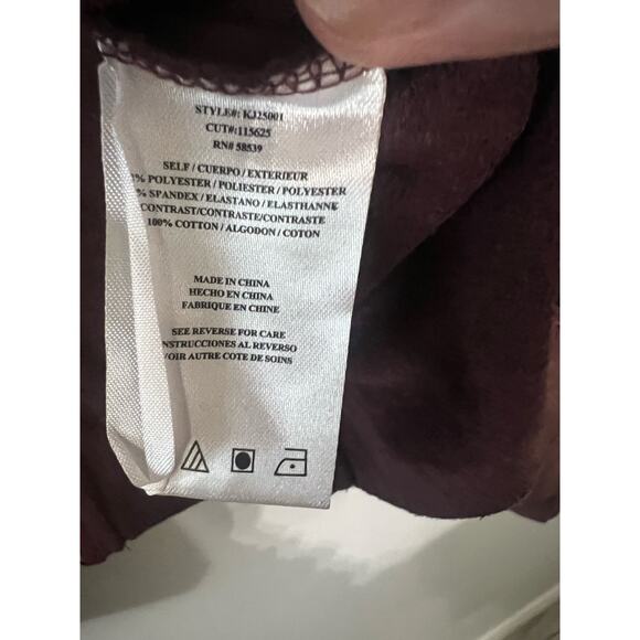 Kut from the Kloth Jacket Women's XS Burgundy Tayanita Faux Suede Blazer - Picture 4 of 6